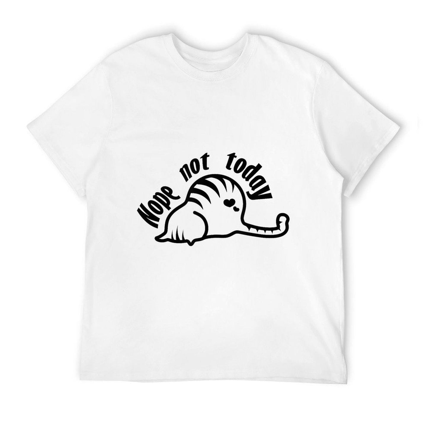 Nope Funny Cat Sarcastic Novelty Graphic Top Women Affordable Price T-Shirt