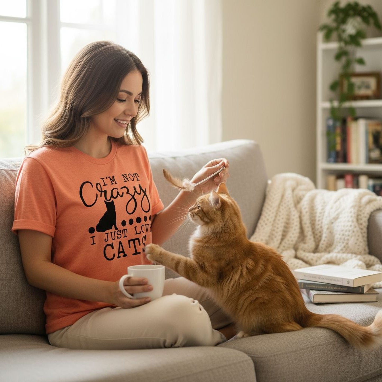 Funny Cat Shirt - Cute Cat Graphic Tee | Soft Cotton Bella Canvas T-Shirt