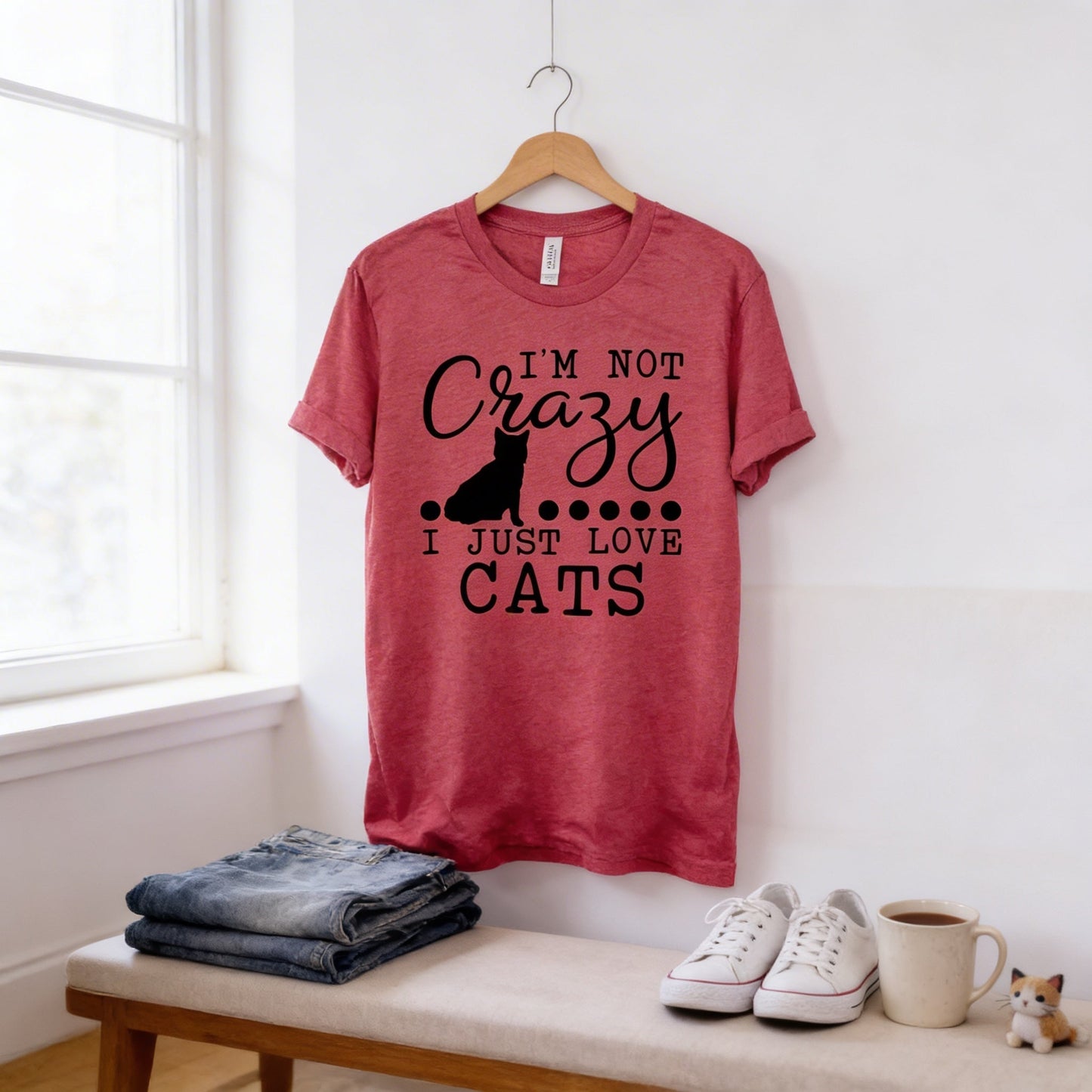 Funny Cat Shirt - Cute Cat Graphic Tee | Soft Cotton Bella Canvas T-Shirt