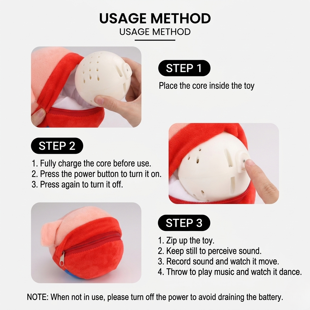 Interactive Jumping Pig Toy Ball