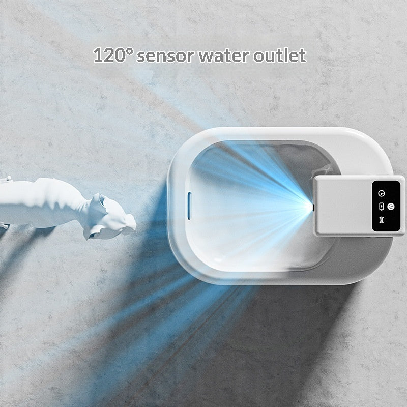 Cat Water Fountain With Smart Motion-sensing Water Dispensing And Quiet Filtration