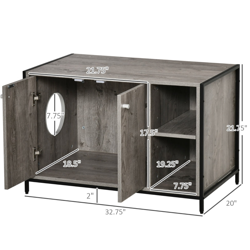 Hidden Cat Litter Box Enclosure