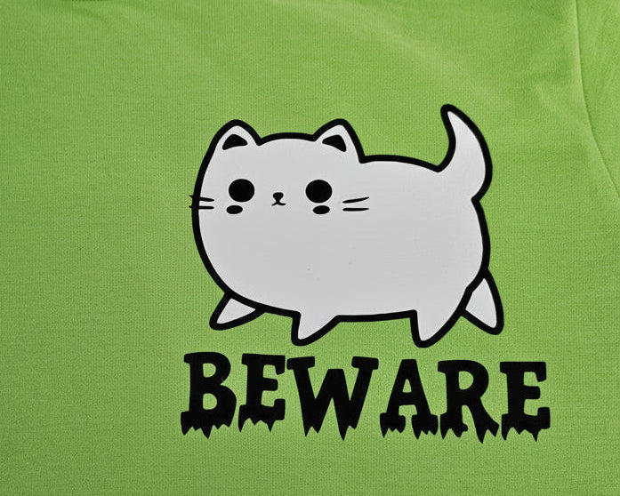 Beware of Cute Kitty T-Shirt - Funny Cat Graphic Tee