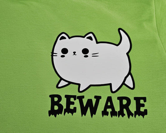 Beware of Cute Kitty T-Shirt - Funny Cat Graphic Tee