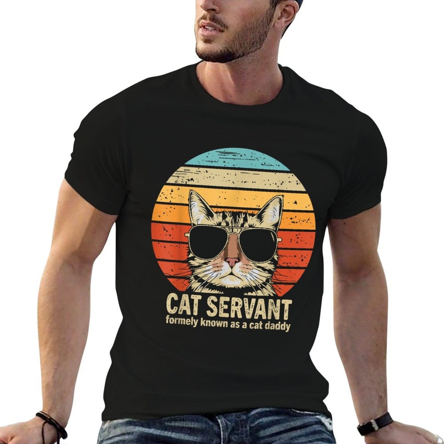Cat Daddy Funny Fathers Day for Cat Dad T-Shirt