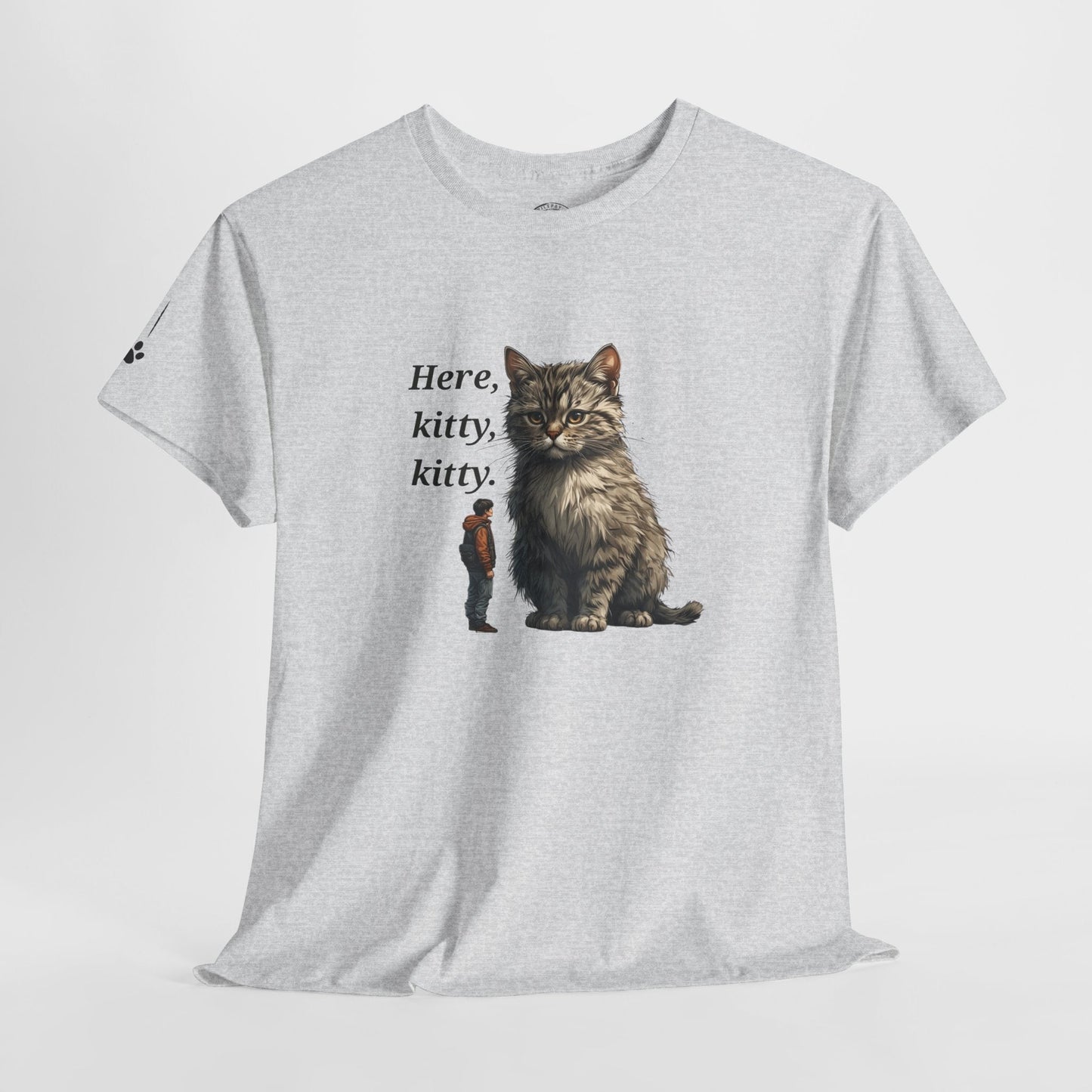 Here Kitty Kitty Funny Tee - Humorous Animal Shirt for Cat Lovers