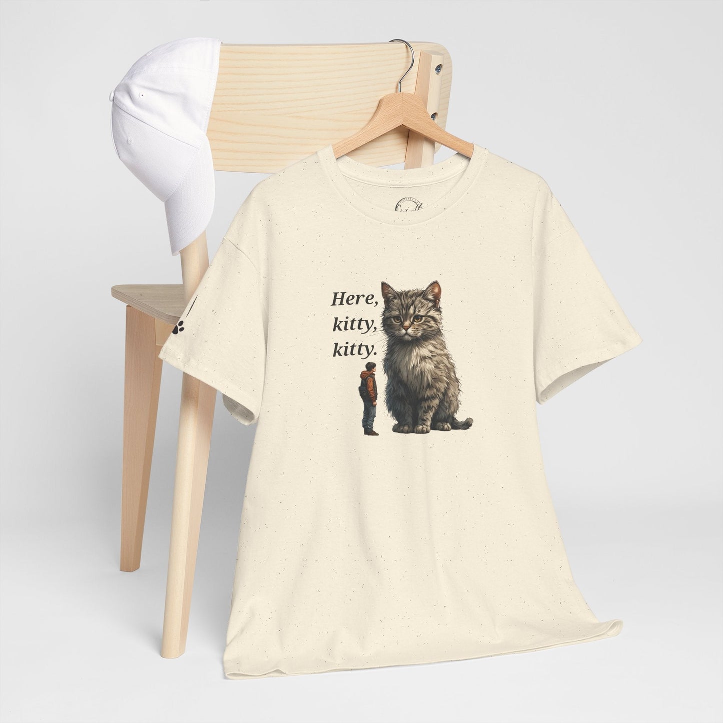 Here Kitty Kitty Funny Tee - Humorous Animal Shirt for Cat Lovers