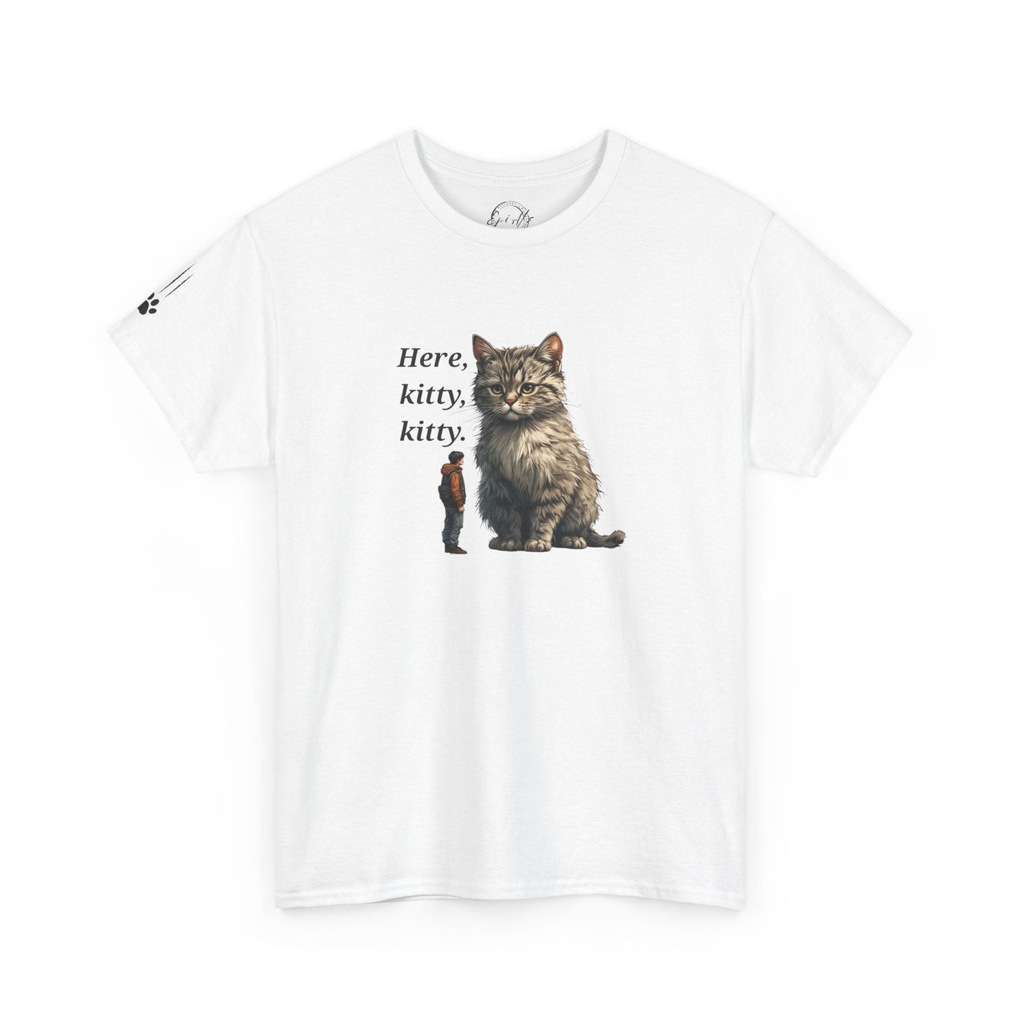 Here Kitty Kitty Funny Tee - Humorous Animal Shirt for Cat Lovers