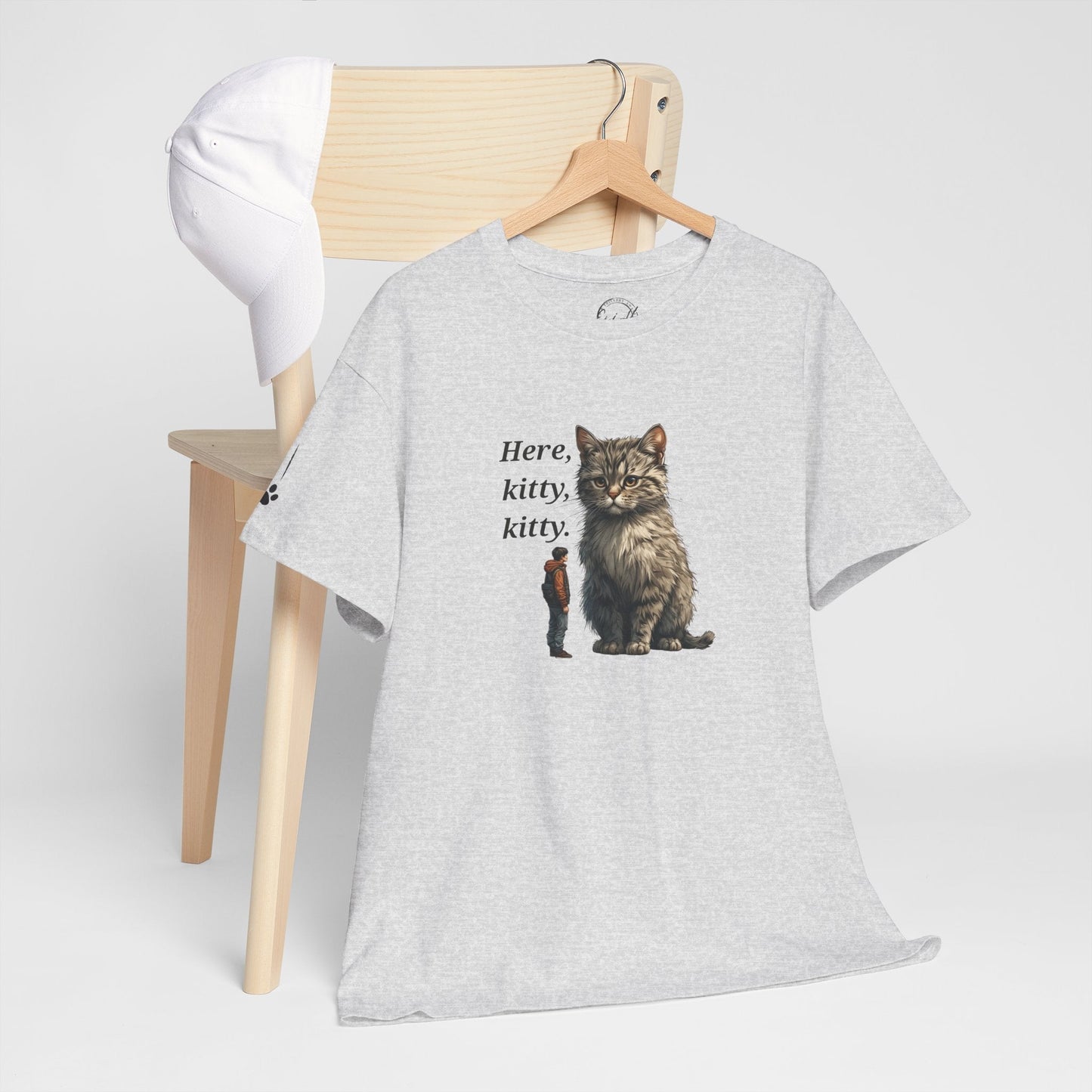 Here Kitty Kitty Funny Tee - Humorous Animal Shirt for Cat Lovers