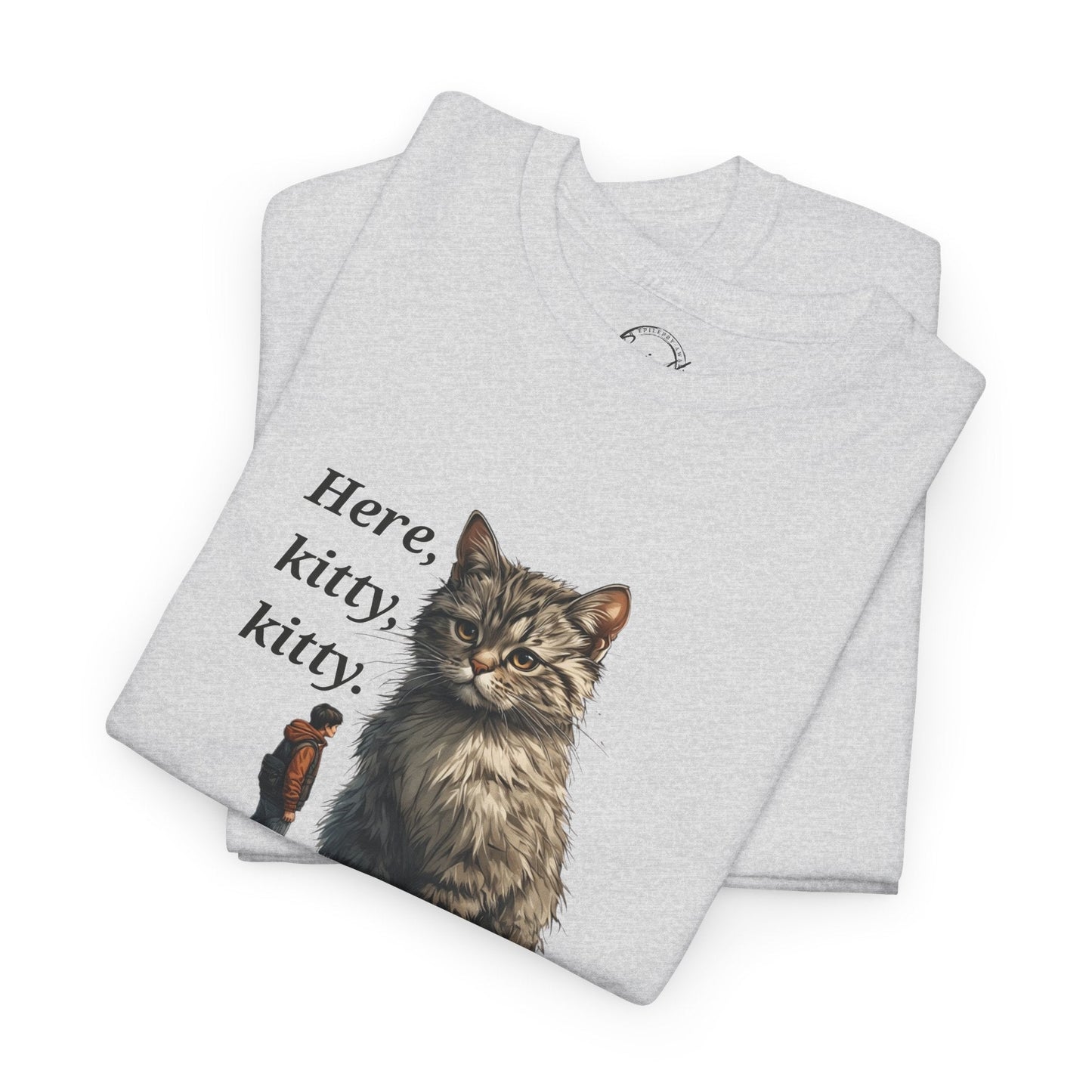 Here Kitty Kitty Funny Tee - Humorous Animal Shirt for Cat Lovers