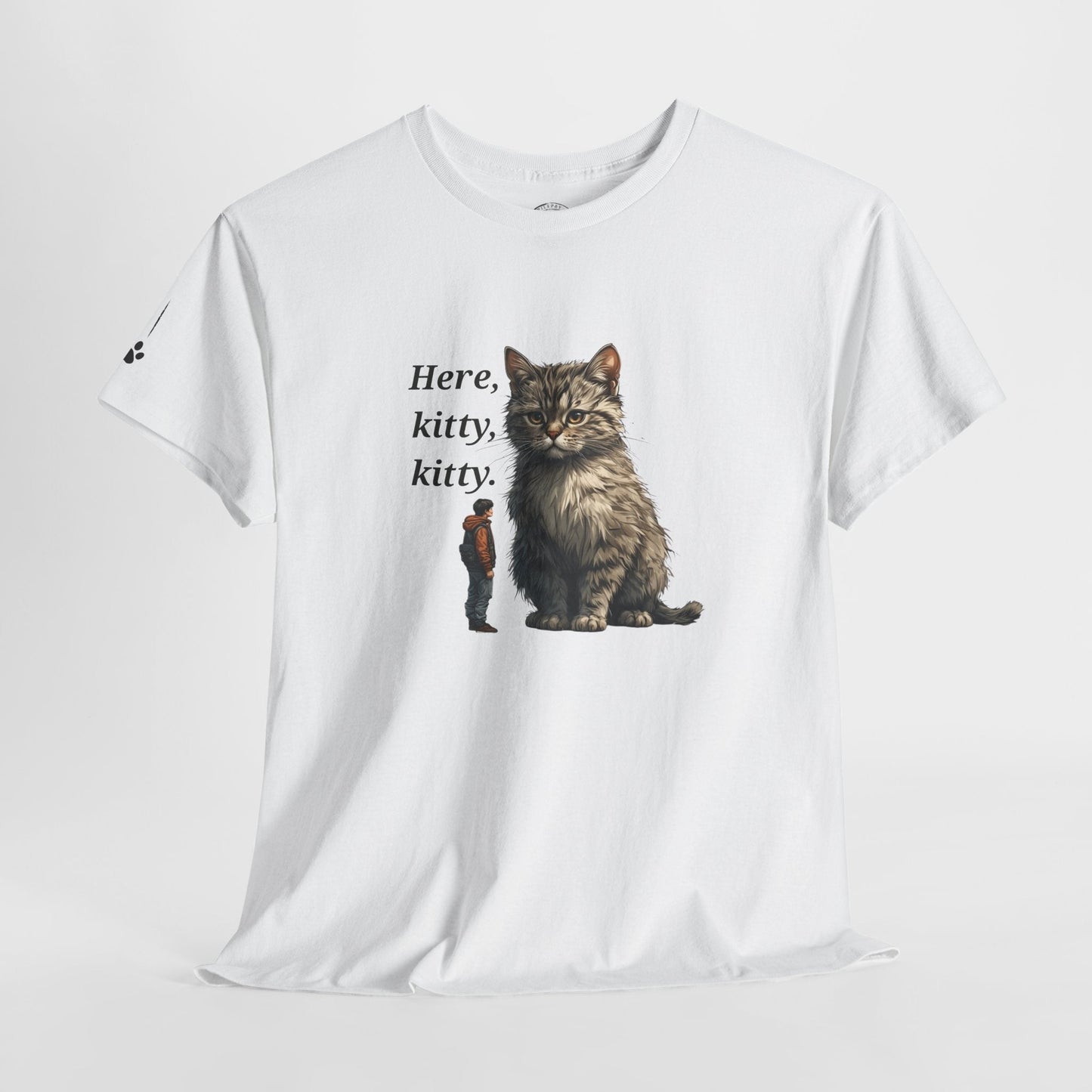 Here Kitty Kitty Funny Tee - Humorous Animal Shirt for Cat Lovers